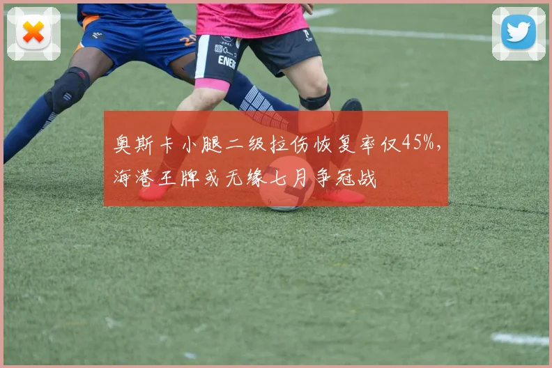 奥斯卡小腿二级拉伤恢复率仅45%，海港王牌或无缘七月争冠战